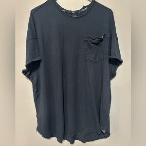 Free people long line scoop hem t shirt small